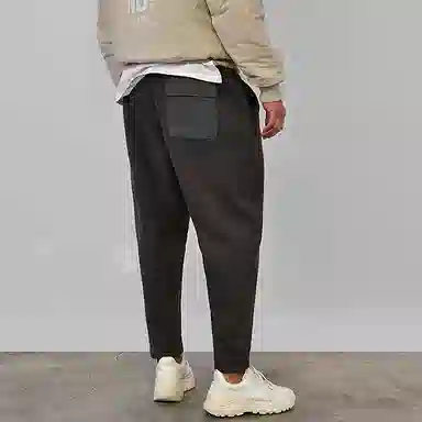 我是大卫 美式复古抽绳松紧腰直筒卫裤宽松长裤休闲裤 男女同款