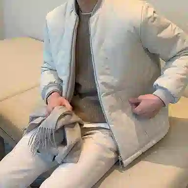 我是大卫 纯色简约基础加厚保暖休闲夹克 男女同款