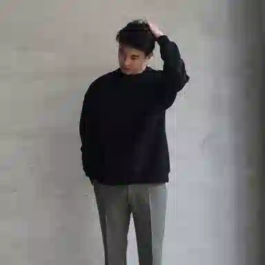 我是大卫 港风圆领纯色韩版潮流宽松百搭卫衣 男女同款