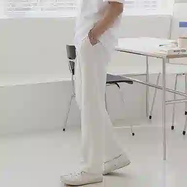 我是大卫 直筒阔腿垂坠感卫裤休闲裤 男女同款