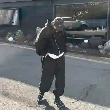 我是大卫 连帽开衫外套休闲卫衣套装 男款