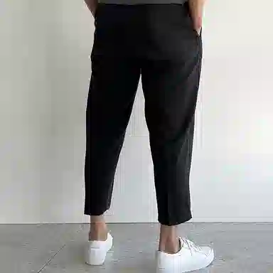 我是大卫 九分基础修身简约西裤直筒阔腿裤休闲裤 男女同款