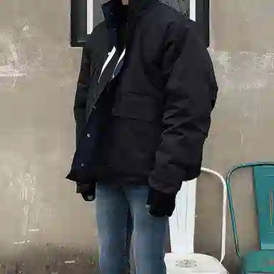 我是大卫 立领工装港风保暖夹克外套棉服 男女同款