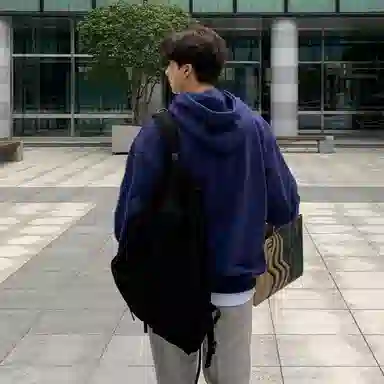 我是大卫 重磅基础款运动风休闲百搭慵懒宽松连帽卫衣 男女同款