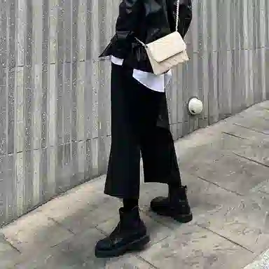 我是大卫 纯色基础潮流时尚直筒阔腿裤宽松休闲裤 男女同款