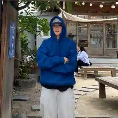 我是大卫 美式百搭纯色复古套头重磅宽松潮牌卫衣 男女同款