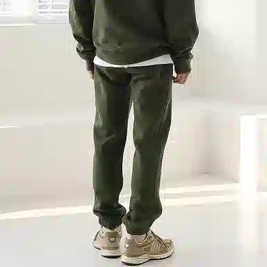 我是大卫 新款韩版重磅运动宽松束脚休闲裤 男女同款