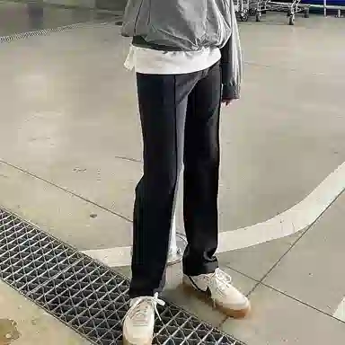 我是大卫 直筒阔腿垂坠感卫裤休闲裤 男女同款