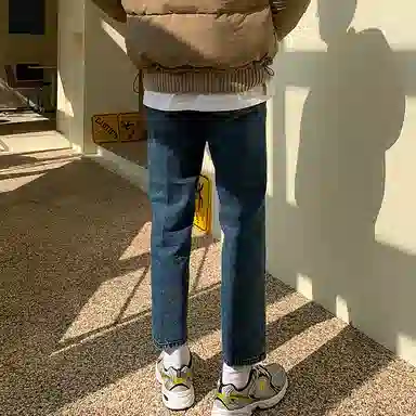 我是大卫 垂感直筒休闲牛仔裤 男女同款