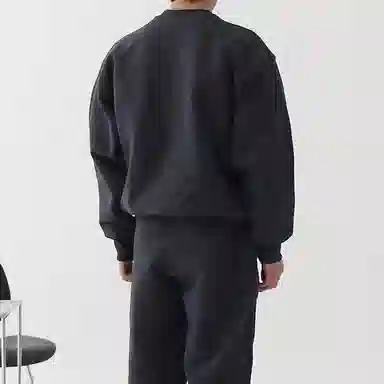 我是大卫 运动潮牌宽松圆领潮流休闲卫衣 男女同款 藏青色