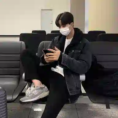 我是大卫 美式复古工装水洗色单排扣口袋设计休闲外套夹克 男女同款