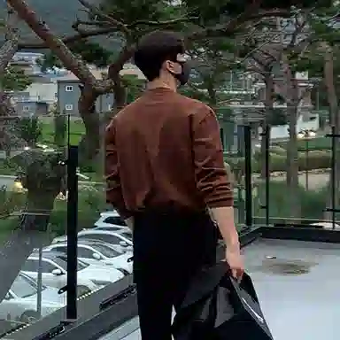 我是大卫 港风宽松慵懒风圆领纯色韩版打底针织衫 男女同款