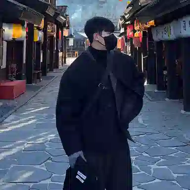 我是大卫 纯色简约羊羔毛保暖加厚休闲夹克外套 男女同款