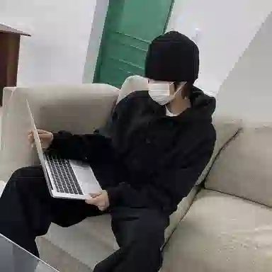 我是大卫 日系简约单排扣连帽宽松长袖休闲卫衣 男女同款