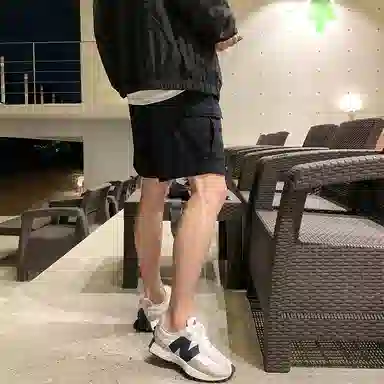 我是大卫 时尚休闲舒适通勤工装短裤 男女同款