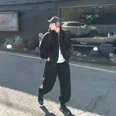 我是大卫 连帽开衫外套休闲卫衣套装 男款