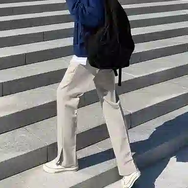 我是大卫 港风直筒垂坠感阔腿裤休闲裤 男女同款