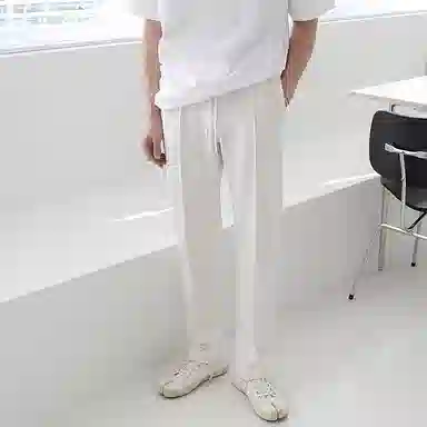 我是大卫 直筒阔腿垂坠感卫裤休闲裤 男女同款