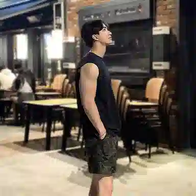 我是大卫 宽松水洗做旧休闲高街无袖背心 男款