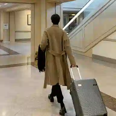 我是大卫 纯色复古中长款过膝保暖加厚毛呢大衣 男女同款