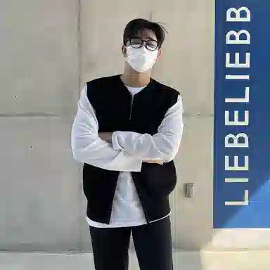 我是大卫 日系宽松开衫时尚个性学院风坎肩拉链针织衫 男女同款