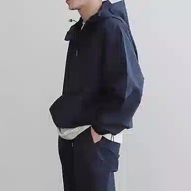 我是大卫 半拉链连帽户外两件套防晒衣束脚裤休闲运动套装 男女同款