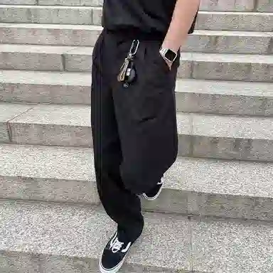 我是大卫 直筒垂感阔腿裤通勤百搭休闲裤 男女同款