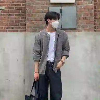 我是大卫 宽松慵懒纯色基础休闲长袖针织衫 男女同款