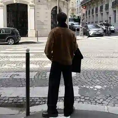 我是大卫 文艺风简约基础款纯色宽松慵懒感休闲针织衫 男女同款