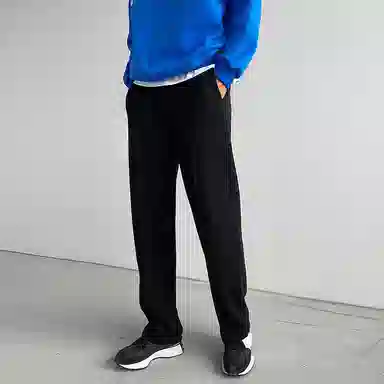 我是大卫 美式复古宽松阔腿直筒休闲裤 男款 黑色