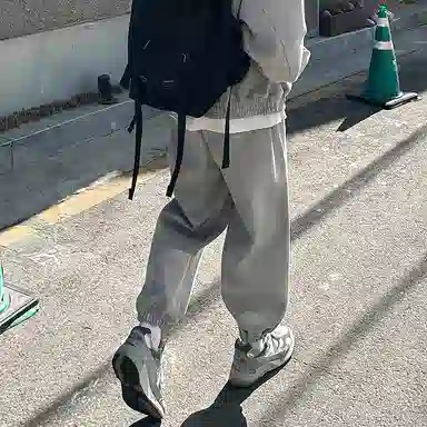 我是大卫 慵懒风宽松百搭简约休闲裤 男女同款