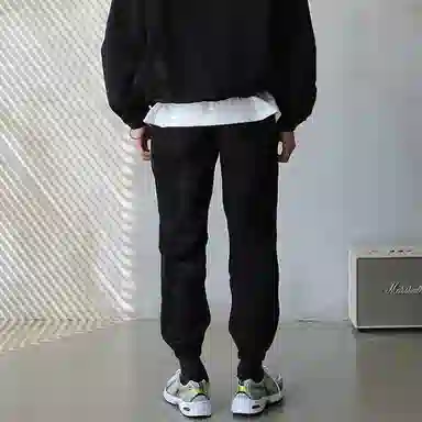 我是大卫 半拉链连帽户外两件套防晒衣束脚裤休闲运动套装 男女同款