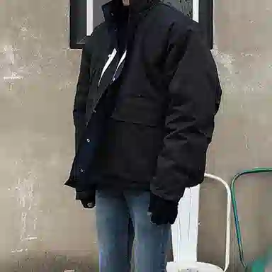 我是大卫 立领工装港风保暖夹克外套棉服 男女同款