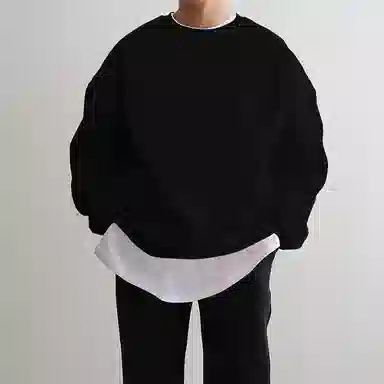 我是大卫 复古宽松圆领韩版潮流百搭休闲套头卫衣 男女同款