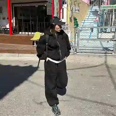 我是大卫 连帽开衫外套休闲卫衣套装 男款