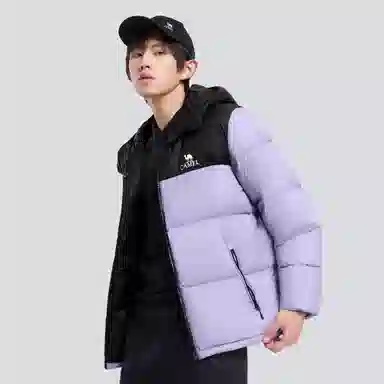 CAMEL Warm Fleece Windproof Hooded Down Jacket
