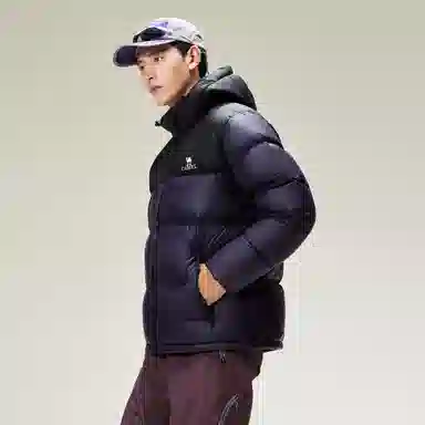 CAMEL Warm Fleece Windproof Hooded Down Jacket