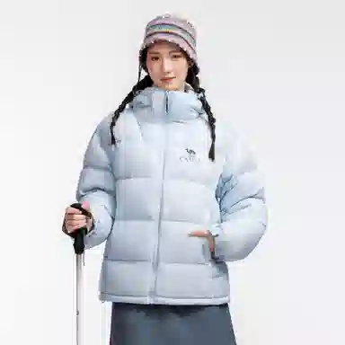 CAMEL Warm Fleece Series Down Jacket