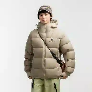 CAMEL Warm Fleece Series Down Jacket
