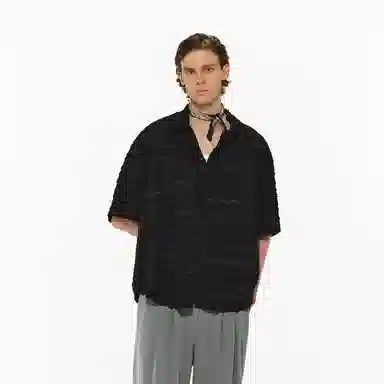 Atry Textured Stripe Polo Shirt