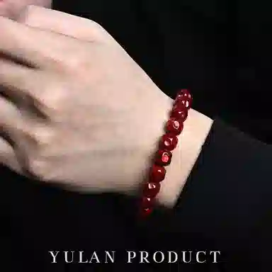 钰澜文玩 钰澜·古法朱供-无相 星月菩提 手串 男女同款情侣款