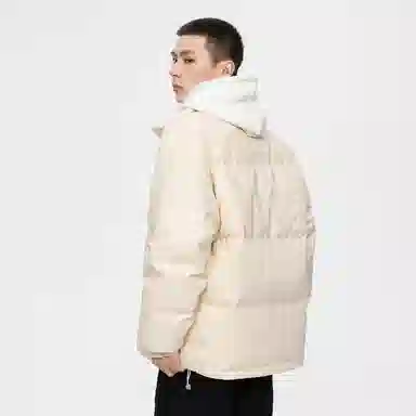 鸭鸭 新年战衣加厚保暖鸭绒休闲宽松立领无帽无性别羽绒服 男女同款