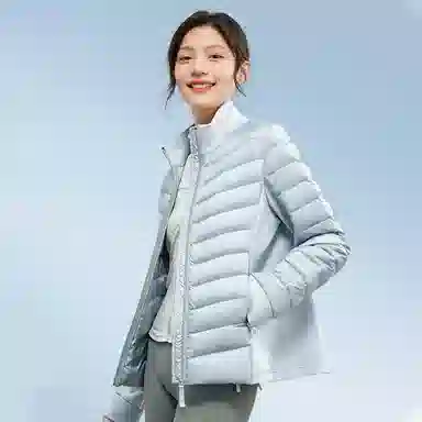 鸭鸭 轻薄系列 休闲立领保暖亲肤羽绒服 女款