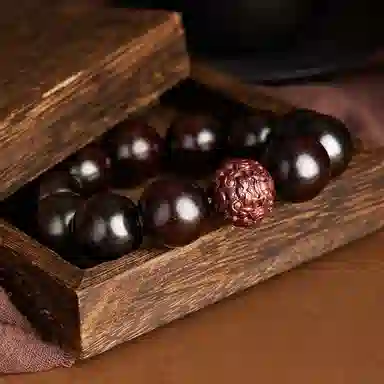 宝臻荟 财运亨通 新中式 国潮复古小众貔貅麒麟雕花珠 进宝前途似锦#好运 小叶紫檀 手串 男女同款情侣款