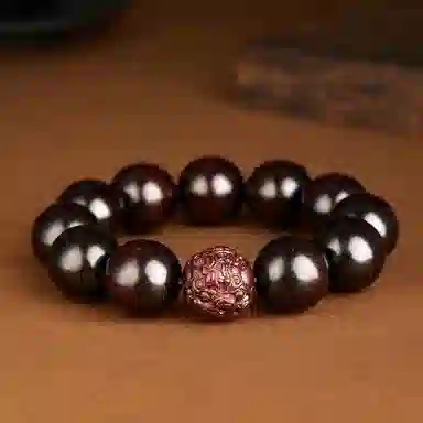 宝臻荟 财运亨通 新中式 国潮复古小众貔貅麒麟雕花珠 进宝前途似锦#好运 小叶紫檀 手串 男女同款情侣款