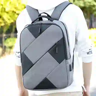 MUYKUY Oxford Business Backpack USB Charging