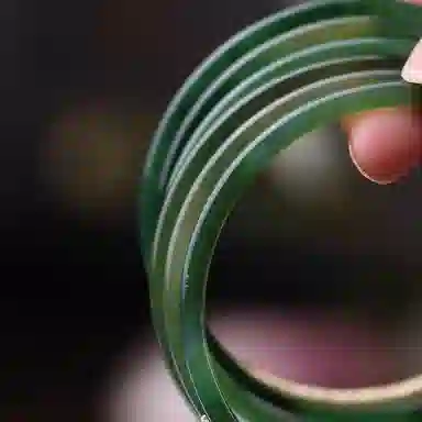 凤凰涅磐 新中式叮当镯原创古风首饰 一步一响 绿玛瑙 绿草莓晶 海藻玛瑙 手镯 女款 礼物 礼盒