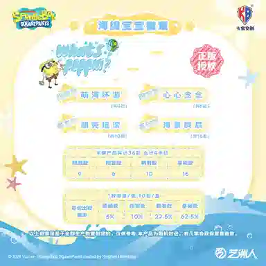 卡宝文创 海绵宝宝  吧唧 马口铁 谷子 盲盒 徽章