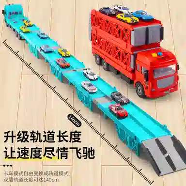 简普森 竞速双轨货柜车 成品模型