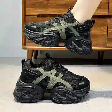 TELENT Retro Dad Sneakers Low Top Mesh